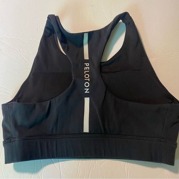 Peloton Womens Here Now High Neck Sports Bra black S - Picture 2 of 5